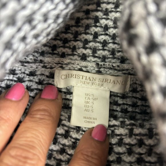 Christian Siriano New York Turtleneck Sweater Gingham Women’s Small EXCELLENT‎ - Picture 7 of 9